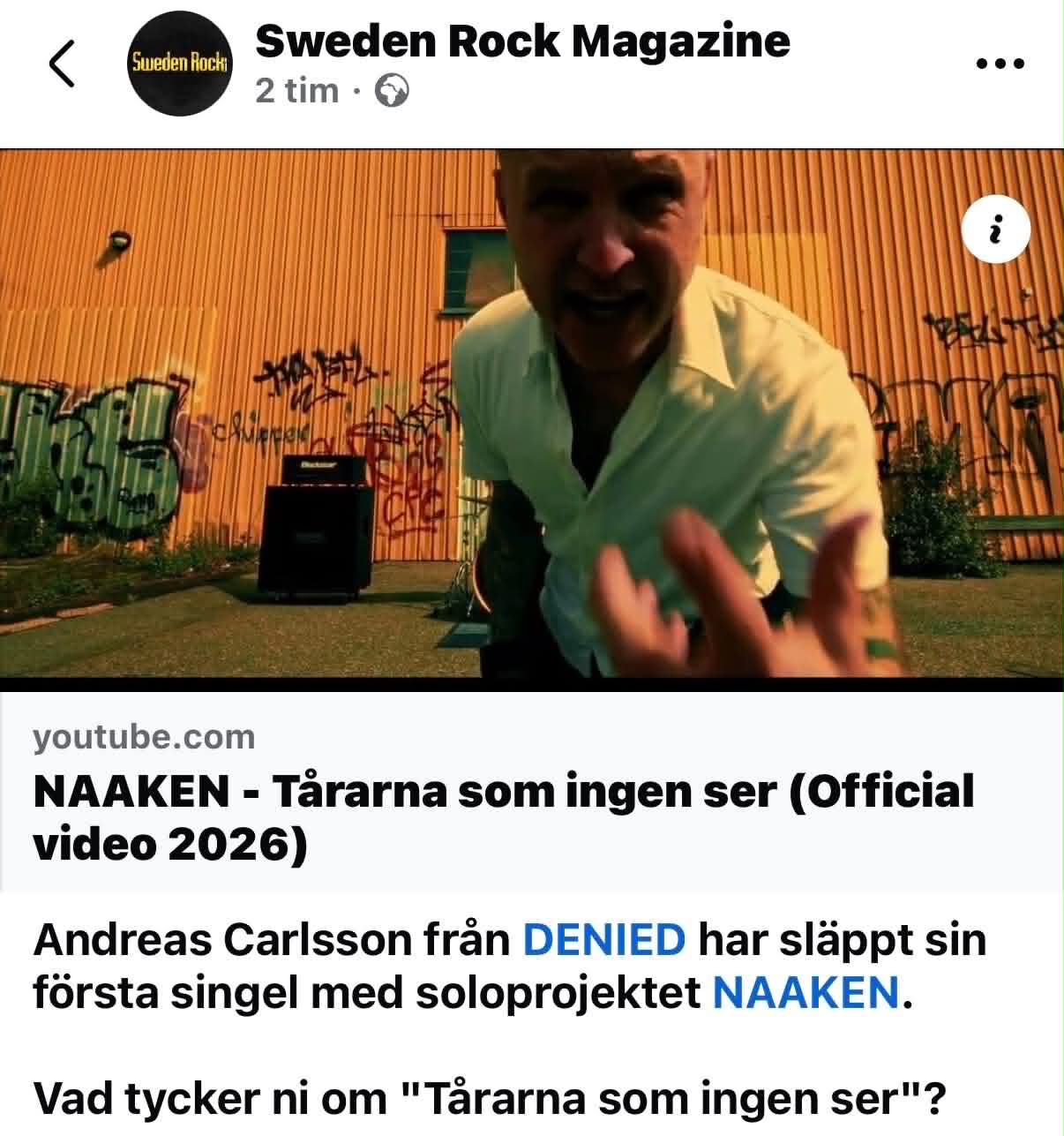 SWEDEN ROCK MAGAZINE!